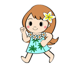 Everyday Greeting by Hawaiian Girl sticker #6986565