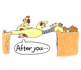 Daily lives of Peko and his friends sticker #6986647