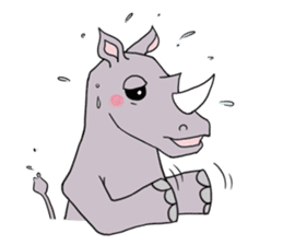 About four+1 animal friends ! sticker #6986653