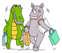 About four+1 animal friends ! sticker #6986684