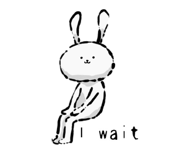 Rabbit superior(English version) sticker #6987091