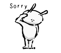 Rabbit superior(English version) sticker #6987092