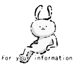 Rabbit superior(English version) sticker #6987094