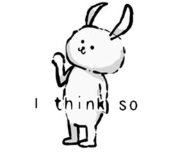 Rabbit superior(English version) sticker #6987114