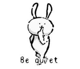 Rabbit superior(English version) sticker #6987116