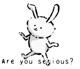 Rabbit superior(English version) sticker #6987146