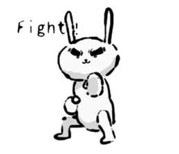 Rabbit superior(English version) sticker #6987150