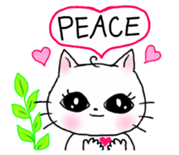 A white cat and cats of the friend part2 sticker #6987472