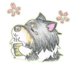 Shelties of cute eyebrows part2 sticker #6987610