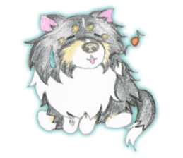 Shelties of cute eyebrows part2 sticker #6987621