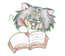 Shelties of cute eyebrows part2 sticker #6987629