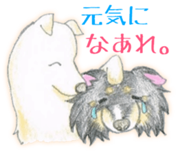 Shelties of cute eyebrows part2 sticker #6987638