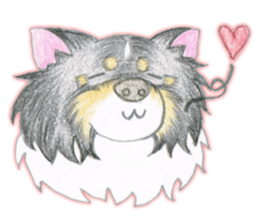 Shelties of cute eyebrows part2 sticker #6987642