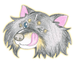 Shelties of cute eyebrows part2 sticker #6987643