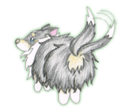 Shelties of cute eyebrows part2 sticker #6987646