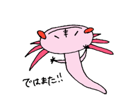 Healing axolotl sticker sticker #6988106