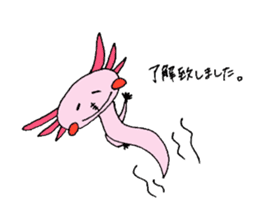 Healing axolotl sticker sticker #6988110