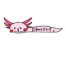Healing axolotl sticker sticker #6988114