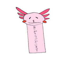 Healing axolotl sticker sticker #6988126