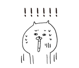 Cat at work sticker sticker #6988398