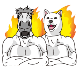 Horse east and west animals sticker #6988601