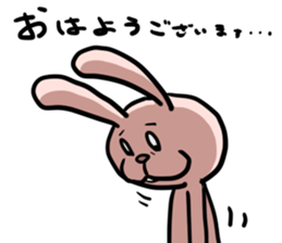 Lonely rabbit -Bocci dedicated sticker- sticker #6988706