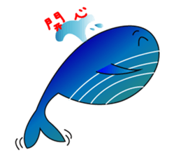 Whales and their friends sticker #6989288