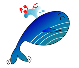Whales and their friends sticker #6989288
