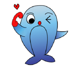 Whales and their friends sticker #6989293