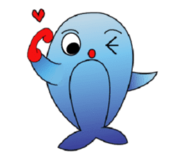 Whales and their friends sticker #6989293