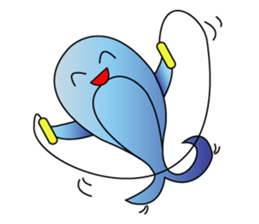 Whales and their friends sticker #6989295