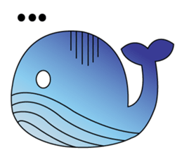 Whales and their friends sticker #6989296
