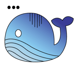 Whales and their friends sticker #6989296