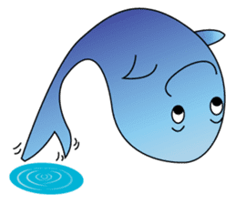 Whales and their friends sticker #6989297