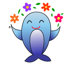 Whales and their friends sticker #6989298
