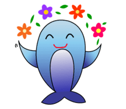 Whales and their friends sticker #6989298