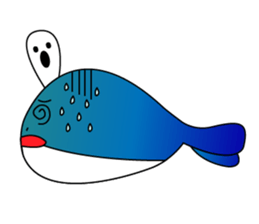 Whales and their friends sticker #6989300