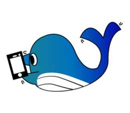 Whales and their friends sticker #6989301