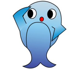 Whales and their friends sticker #6989305