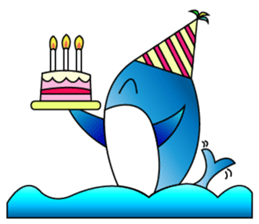 Whales and their friends sticker #6989313