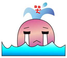 Whales and their friends sticker #6989317