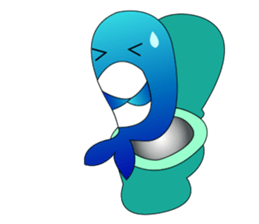 Whales and their friends sticker #6989319