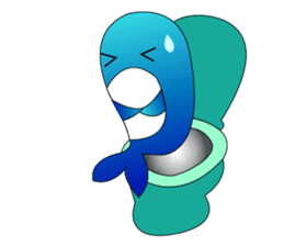 Whales and their friends sticker #6989319