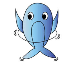 Whales and their friends sticker #6989322