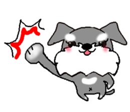 Schnauzer, Shizukutan.(English ver.) sticker #6989610