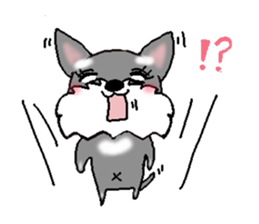 Schnauzer, Shizukutan.(English ver.) sticker #6989611