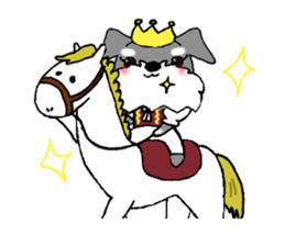 Schnauzer, Shizukutan.(English ver.) sticker #6989618