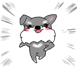 Schnauzer, Shizukutan.(English ver.) sticker #6989631