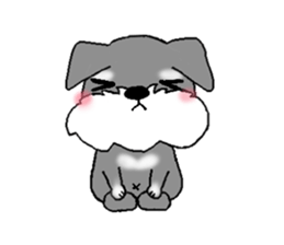 Schnauzer, Shizukutan.(English ver.) sticker #6989646
