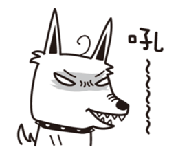 Rabbit Queen & Wolf sticker #6991089